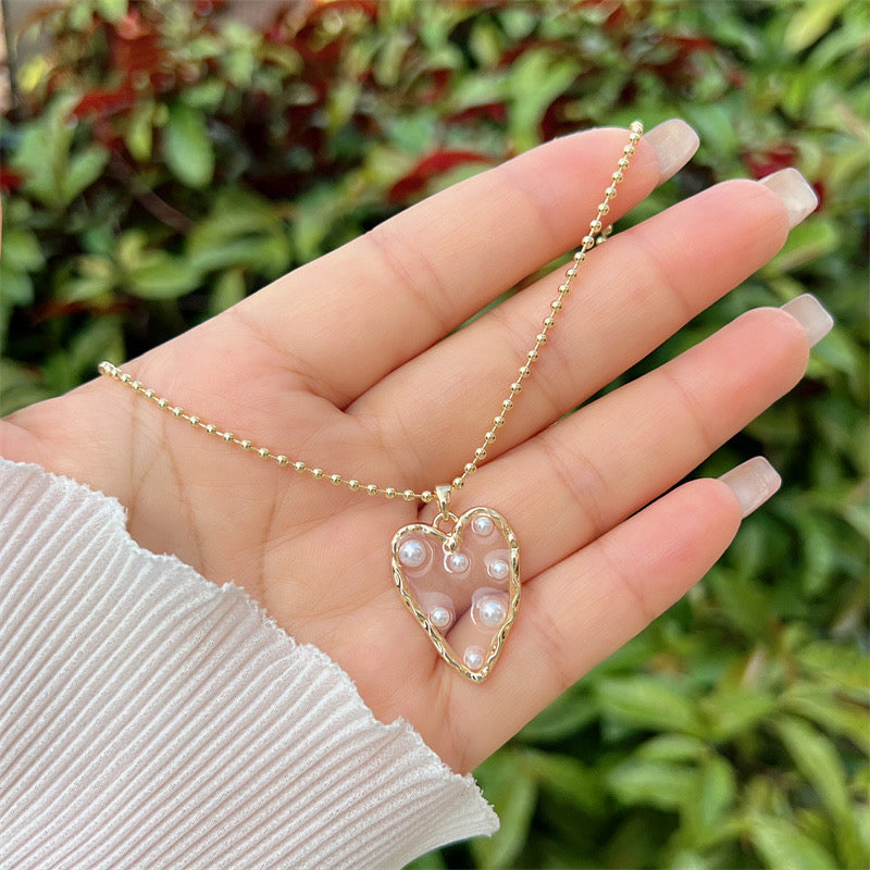 ALLURE PEARL HEART SET